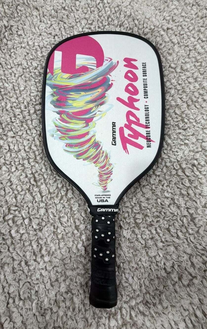 Gamma Typhoon Pickleball Paddle GENTLY USED 16 mm 7.75 ounces